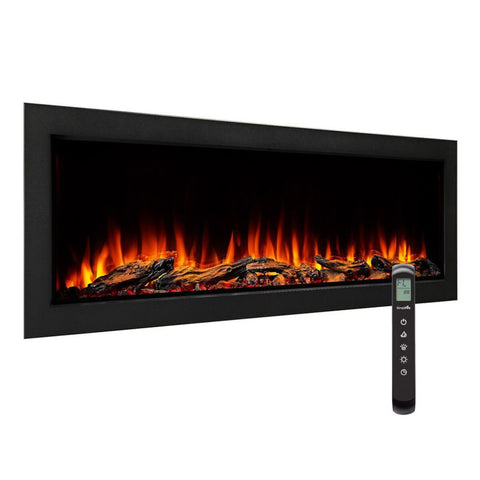 Image of SimpliFire Forum Outdoor 55" Built-In/Recessed Linear Electric Fireplace | SF-OD55