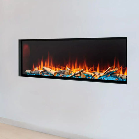 Image of SimpliFire Forum Outdoor 55" Built-In/Recessed Linear Electric Fireplace | SF-OD55