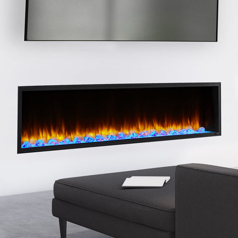 SimpliFire Scion 78" Built-In Linear Electric Fireplace | SF-SC78-BK