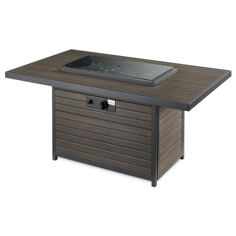 Image of The Outdoor GreatRoom Company Brooks Rectangular Gas Fire Pit Table | BRK-1224-19-K