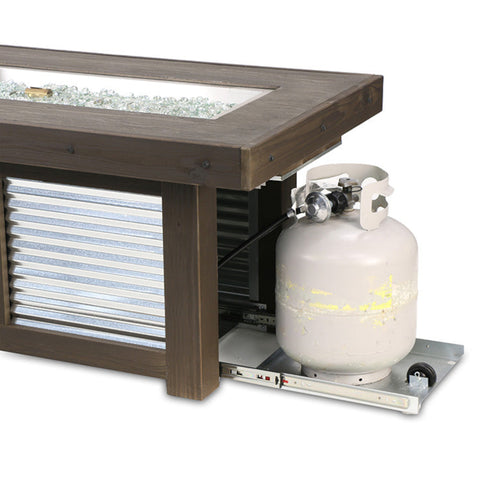 Image of The Outdoor GreatRoom Company Denali Brew Linear Gas Fire Pit Table | DENBR-1242