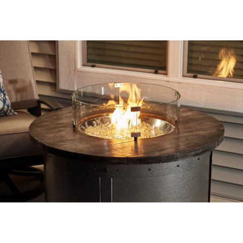 Image of The Outdoor GreatRoom Company Edison Round Gas Fire Pit Table | ED-20