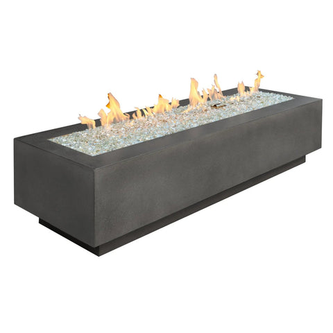 The Outdoor GreatRoom Company Midnight Mist Cove 72" Linear Gas Fire Pit Table | CV-72MM