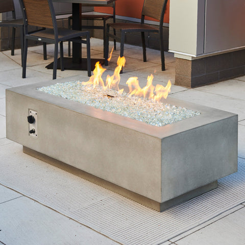 The Outdoor GreatRoom Company Natural Grey Cove 54" Linear Gas Fire Pit Table | CV-54