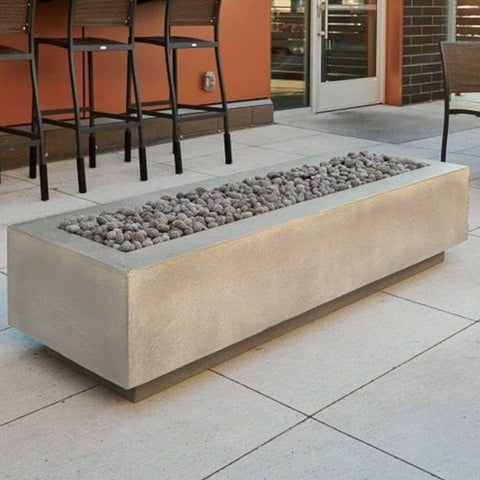 Image of The Outdoor GreatRoom Company Natural Grey Cove 72" Linear Gas Fire Pit Table | CV-72