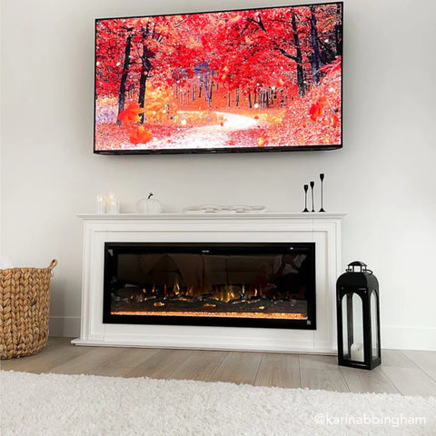 Image of Touchstone Sideline Elite 50-inch Smart Electric Fireplace with Encase Surround Mantel | 90001-80036