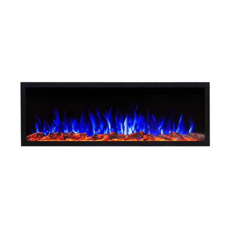 Touchstone Sideline Elite 60 Inch Recessed Smart Outdoor Weatherproof Electric Fireplace | 80049