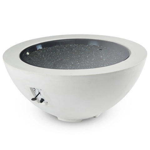 Image of The Outdoor GreatRoom Company White Cove 42" Round Gas Fire Pit Bowl | CV-30WT