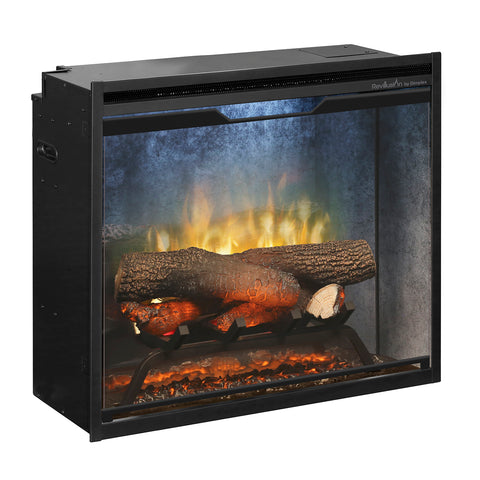 Image of Dimplex Revillusion® 24-Inch Built-In Electric Fireplace - Weathered Concrete - RBF24DLXWC