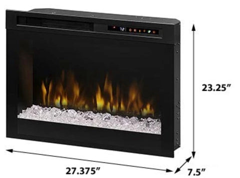 Image of Dimplex 26" Multi-Fire XHD Electric Fireplace Insert w/ Acrylic - XHD26G