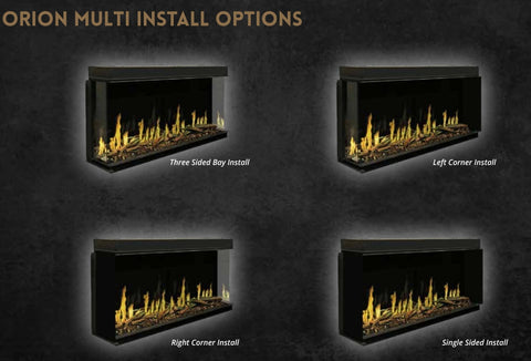 Image of Modern Flames Orion Multi 60" Virtual Fireplace | Recessed Mount | Single Or Multi-Sided | OR60-MULTI