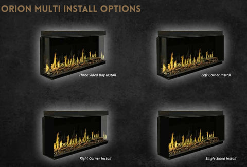 Image of Modern Flames Orion Multi 76" Virtual Fireplace | Recessed Mount | Single Or Multi-Sided | OR76-MULTI