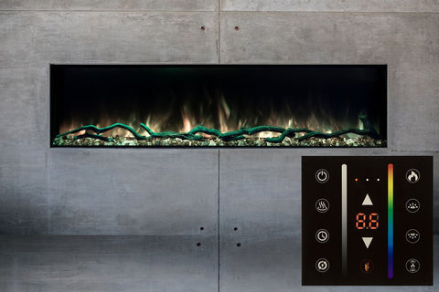 Image of Modern Flames Landscape Pro Slim 56" Built In Wall Mount Electric Fireplace - LPS-5614V2