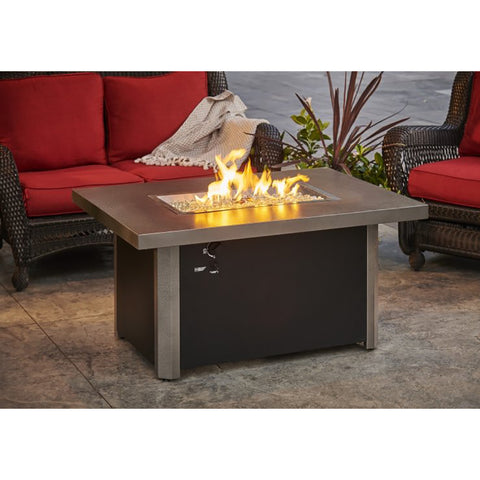 The Outdoor GreatRoom Company Caden Rectangular Gas Fire Pit Table | CAD-1224