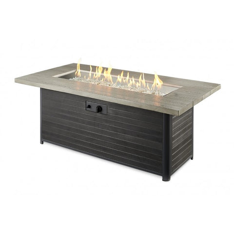 Image of The Outdoor GreatRoom Company Cedar Ridge Linear Gas Fire Pit Table | CR-1242-K