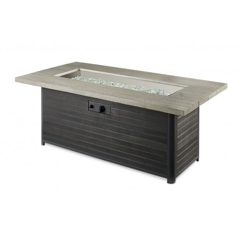 Image of The Outdoor GreatRoom Company Cedar Ridge Linear Gas Fire Pit Table | CR-1242-K