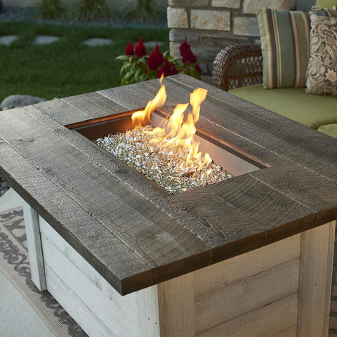 The Outdoor GreatRoom Company Alcott 48-Inch Rectangular Natural Gas Fire Pit Table - Antique Timber- ALC-1224-NG - Fire Pit Table - The Outdoor GreatRoom Company - electricfireplacesplusr.com