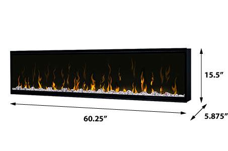 Image of Dimplex Ignite XL® 60" Linear Electric Fireplace | XLF60 - Electric Fireplace - Dimplex - electricfireplacesplusr.com