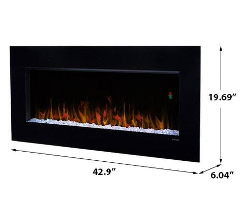 Dimplex Nicole 43" Electric Fireplace Wall-MountedDimplex Nicole 43" Electric Fireplace Wall-Mounted - DWF3651B - Electric Fireplace - Dimplex - electricfireplacesplusr.com