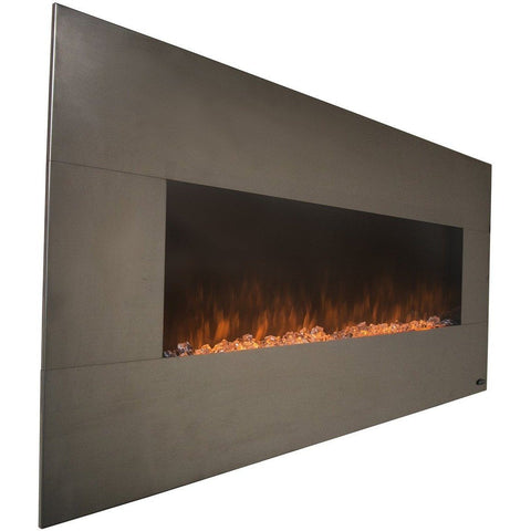 Image of Touchstone Onyx 50" Stainless Steel Electric Fireplace - Electric Fireplace - Touchstone - electricfireplacesplusr.com