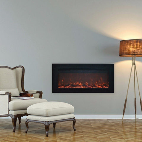 Touchstone Sideline Steel 50" Flush Mount Electric Fireplace - Electric Fireplace - Touchstone - electricfireplacesplusr.com