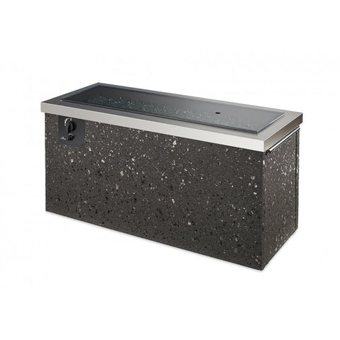 Image of The Outdoor GreatRoom Company Stainless Steel Key Largo Linear Gas Fire Pit Table | KL-1242-SS