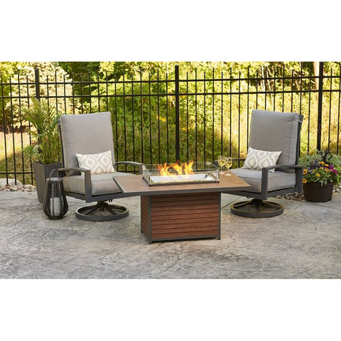 Image of The Outdoor GreatRoom Company Kenwood Rectangular Chat Height Gas Fire Pit Table | KW-1224-19-K