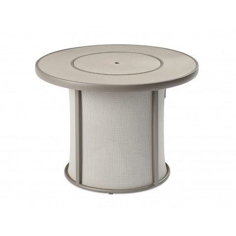 Image of The Outdoor GreatRoom Company Grey Stonefire Round Gas Fire Pit Table | SF-32-GRY-K